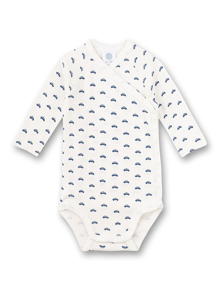 Sanetta Body in Weiß/ Dunkelblau - 42% | Größe 50 | Baby-bodys