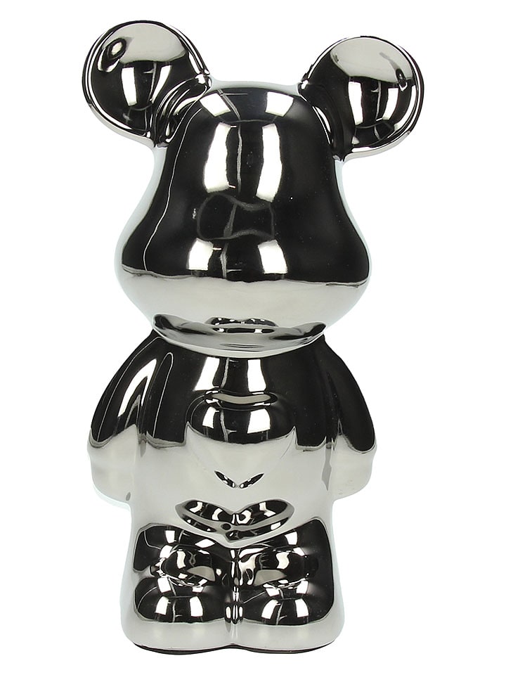 Tognana Spardose "Bear" in Silber - (B)11 x (H)27 x (T)15 cm - 43% | Wohndekoration