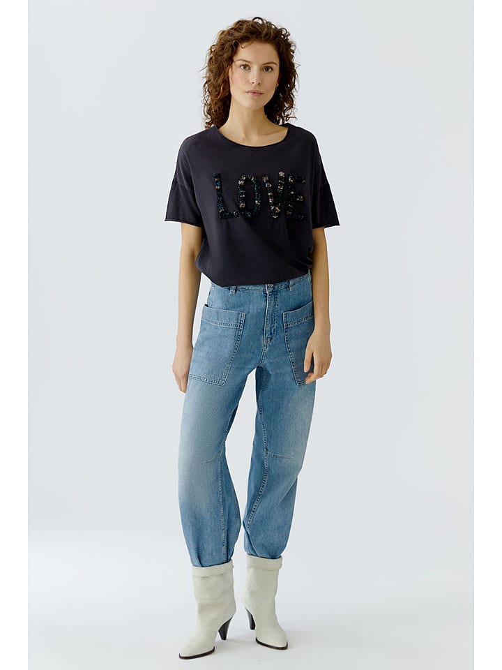 Oui Shirt in Schwarz - 54% | Größe 46 | Damen-tops
