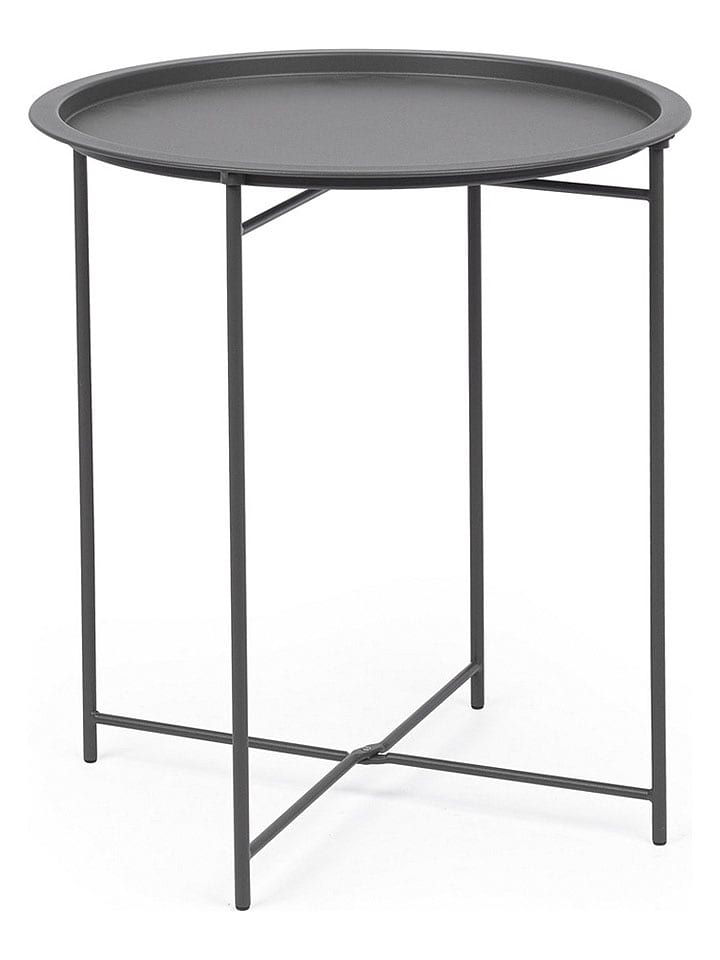 Bizzotto Beistelltisch "Austin" in Anthrazit - (H)52 x Ø 46 cm - 19% | Tische
