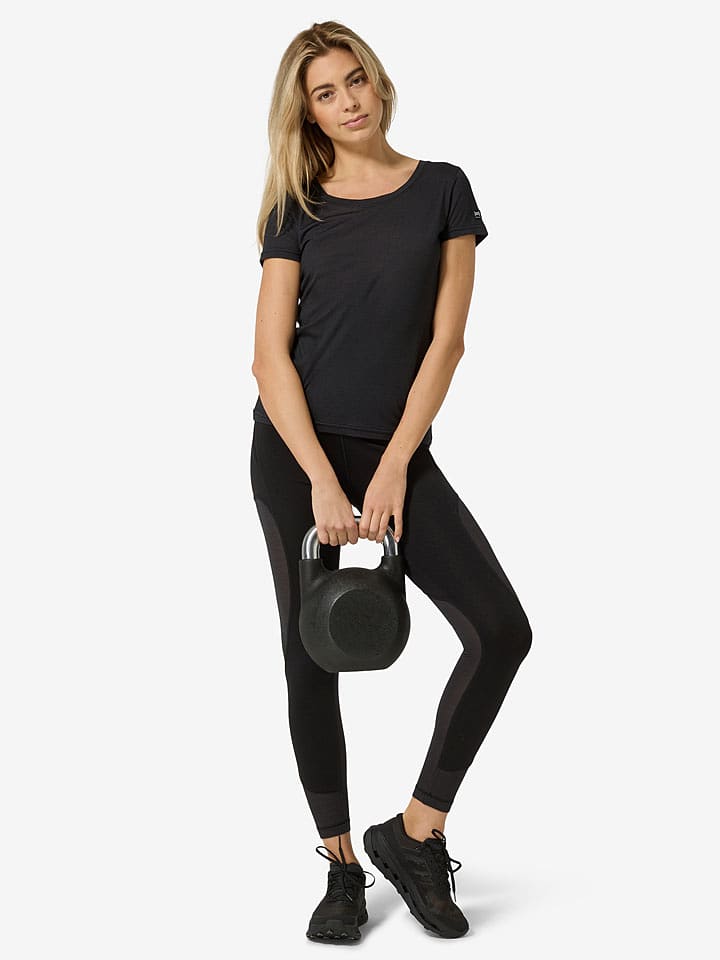 super.natural Trainingsshirt "Midsummer Air" in Schwarz - 45% | Größe M | Damen-outdoor-tops-shirts