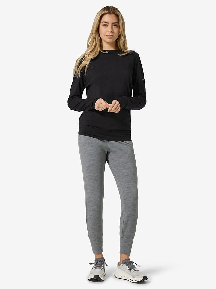 super.natural Trainingslongsleeve "Leisure" in Schwarz - 55% | Größe XL | Damen-outdoor-tops-shirts