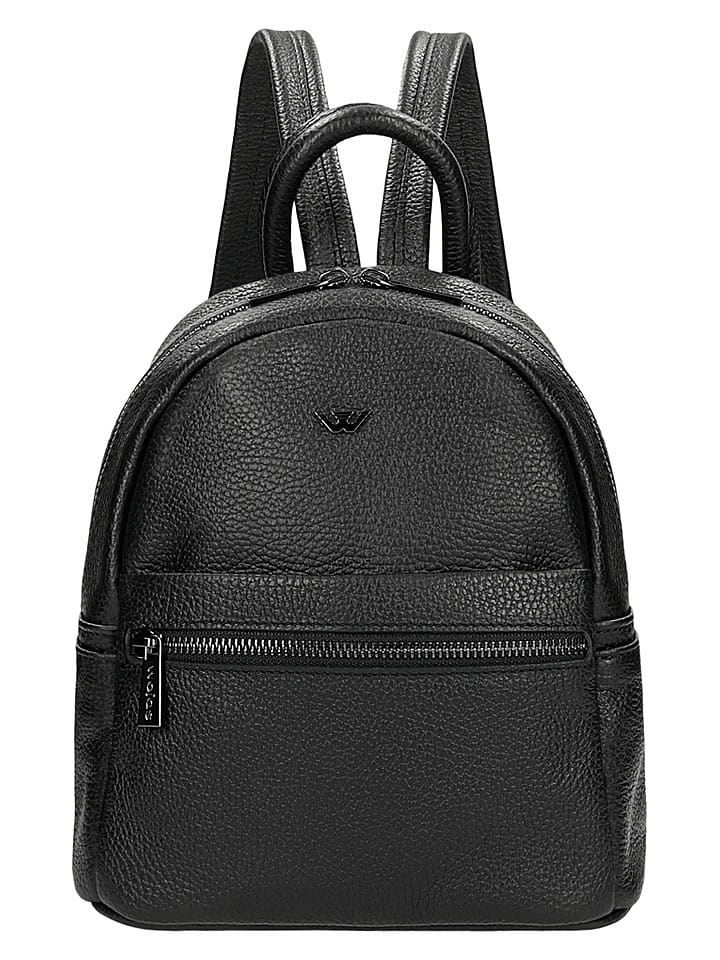 Wojas Leder-Rucksack in Schwarz - (B)23 x (H)26 x (T)11 cm - 28% | Damen-taschen
