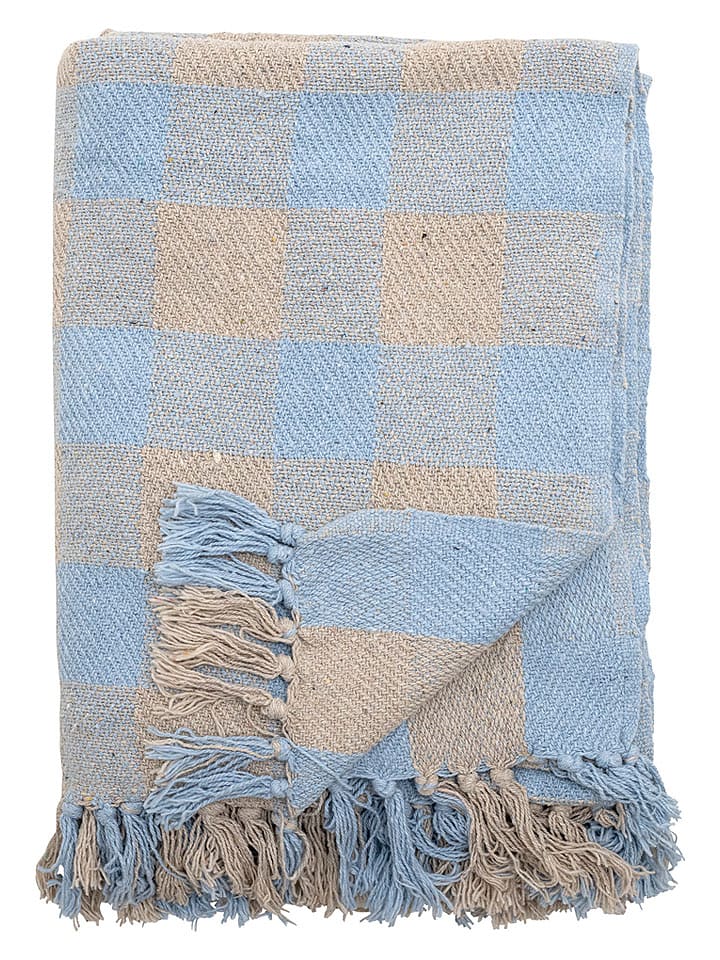 Creative Collection Wohndecke ''Largs'' in Beige/ Hellblau - (L)160 x (B)130 cm - 40% | Decken