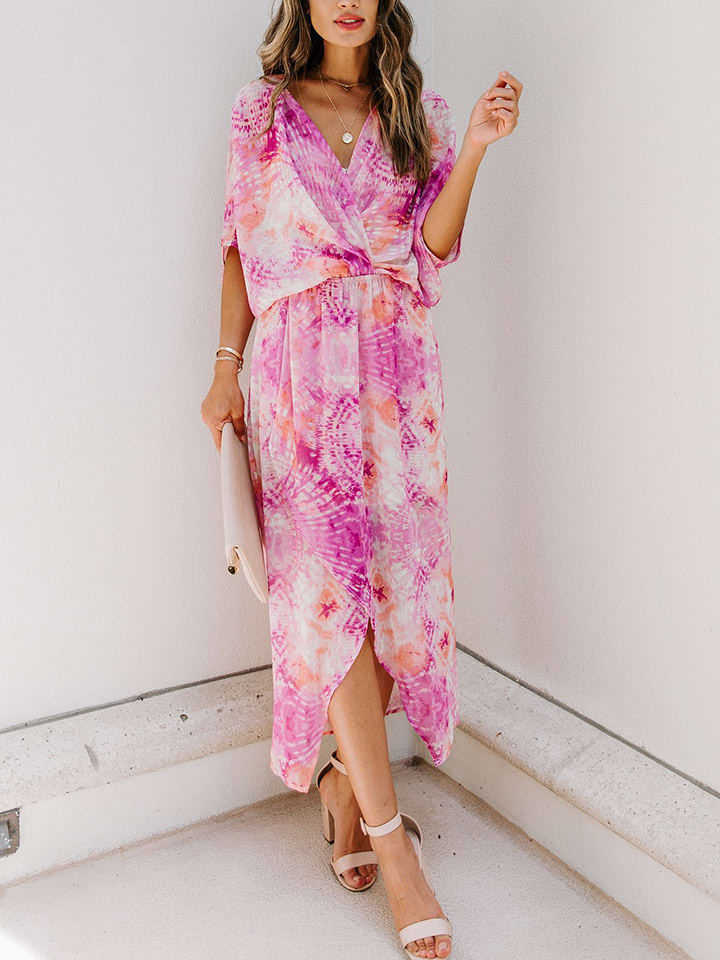 Milan Kiss Kleid in Pink - 69% | Größe L | Damen-kleider