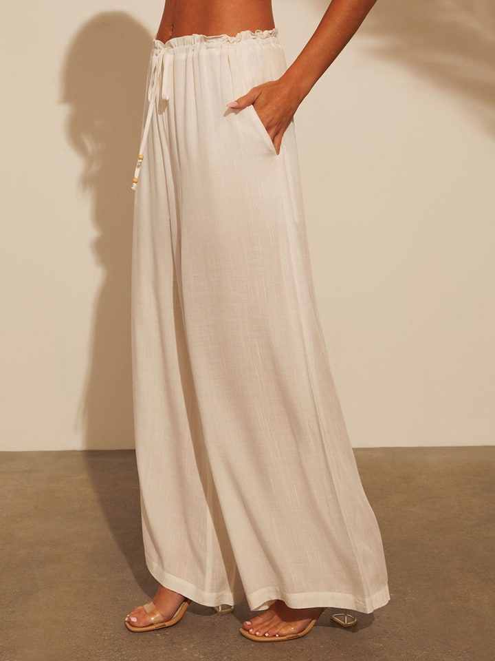 Milan Kiss Marlenehose in Creme - 64% | Größe M | Damenhosen