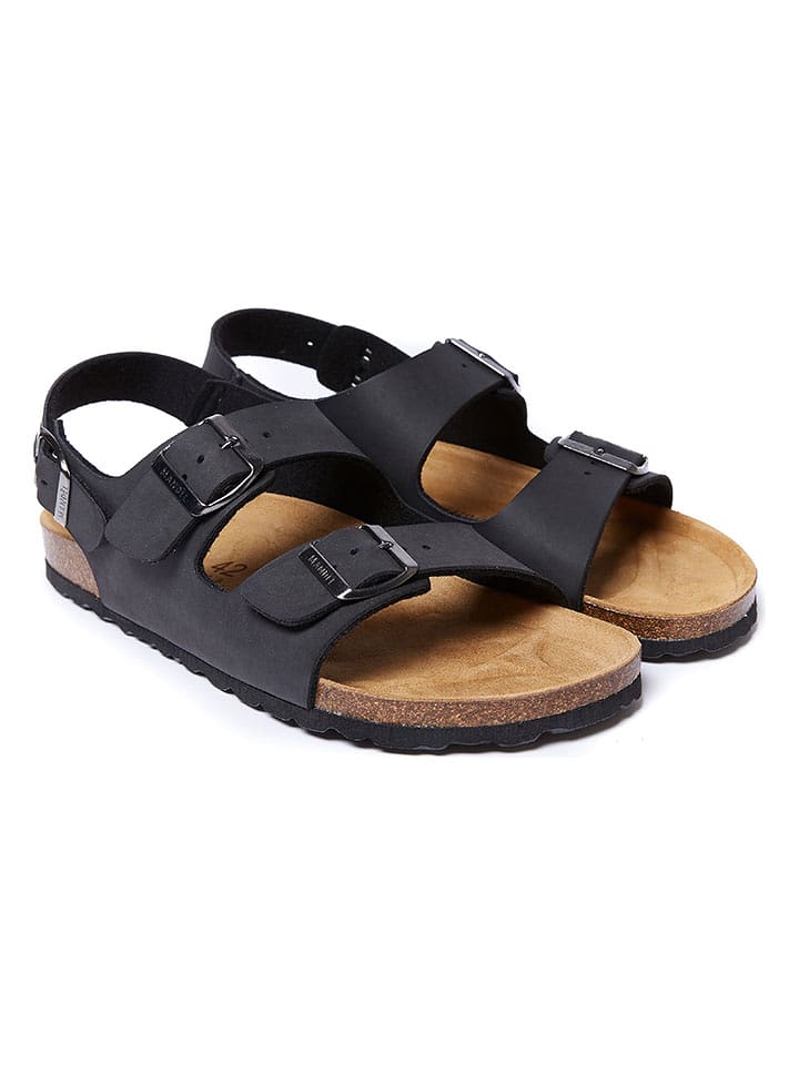 Mandel Sandalen in Schwarz - 52% | Größe 43 | Herrensandalen