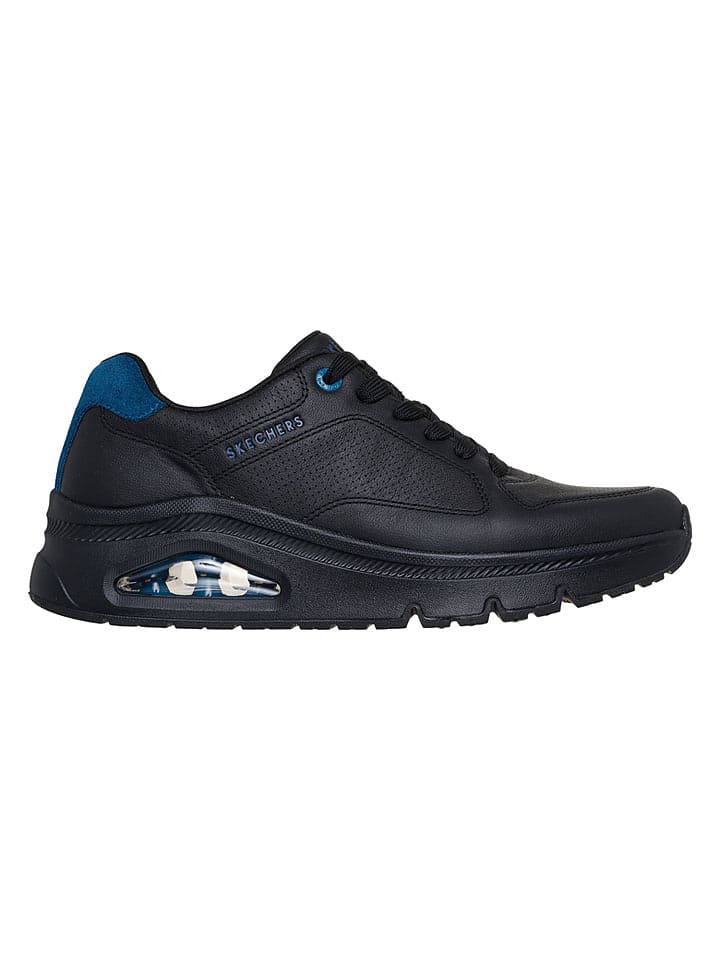 Skechers Leder-Sneakers "Uno Icon" in Schwarz - 33% | Größe 43 | Herrensneakers
