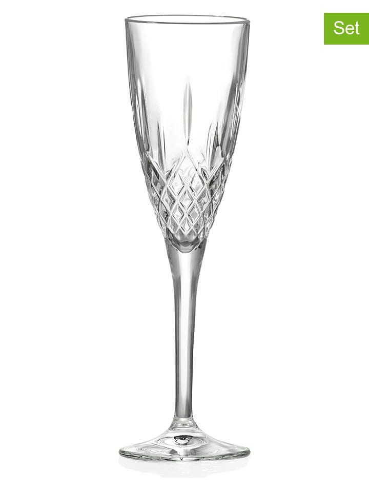 RCR cristalleria 6er-Set: Champagnerflöten "London" - 159 ml - 50% | Gedeckter-tisch