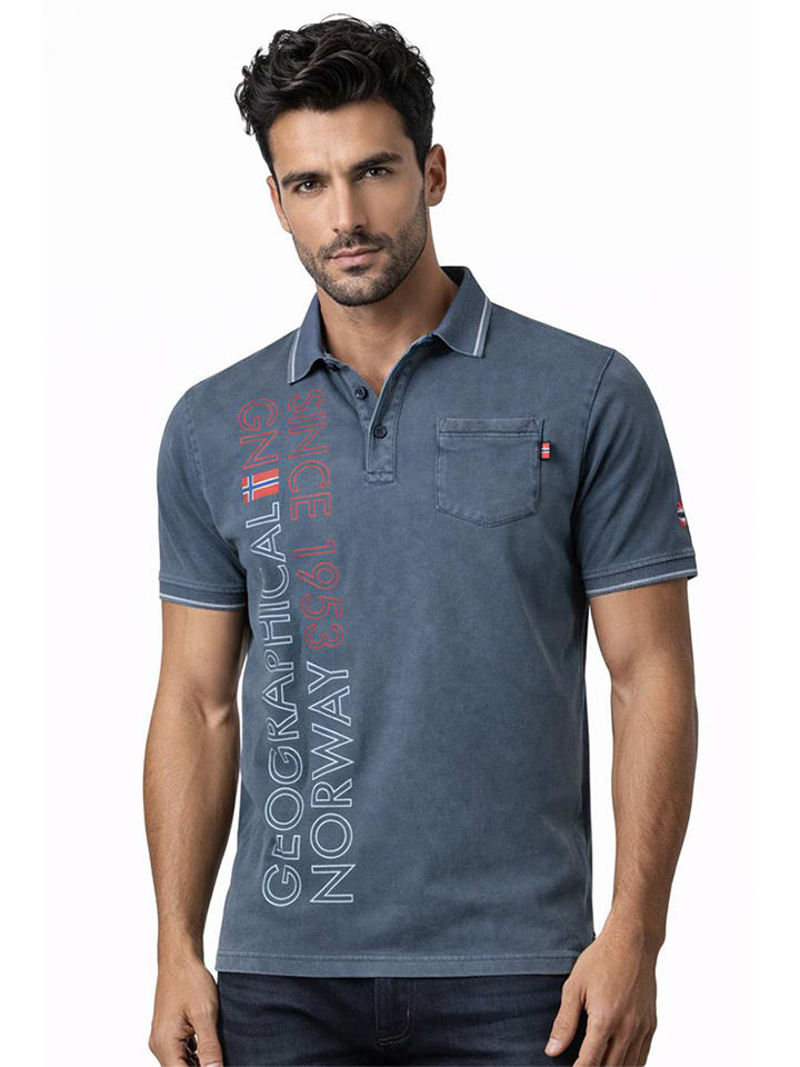 Geographical Norway Koszulka polo "Konakri" w kolorze granatowym rozmiar: XXL