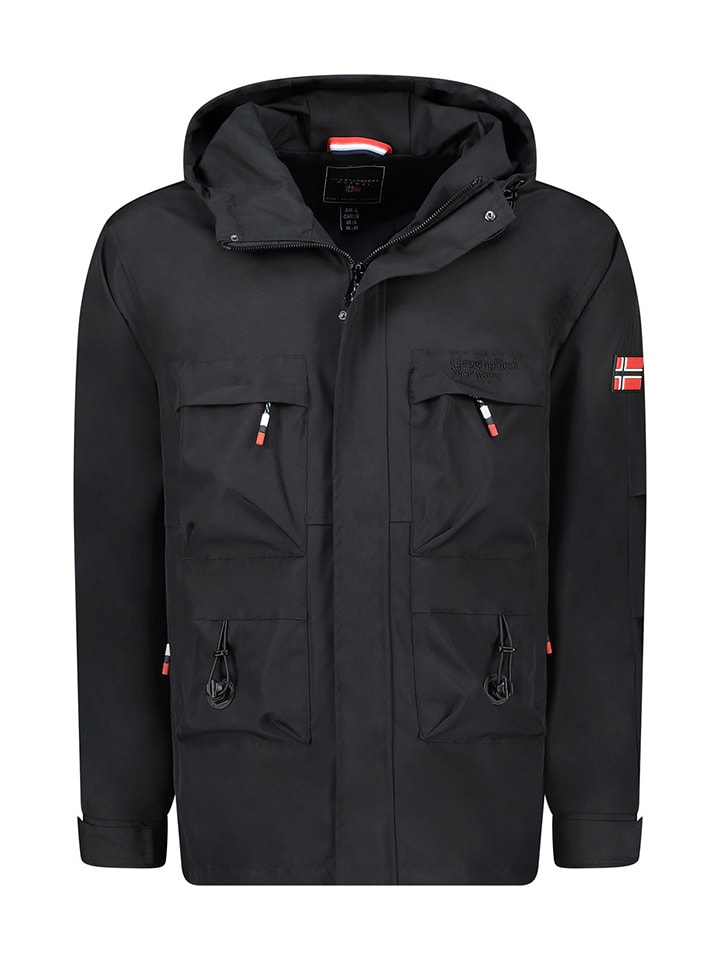 Geographical Norway Übergangsjacke "Barimo" in Schwarz - 79% | Größe S | Herren-plussize
