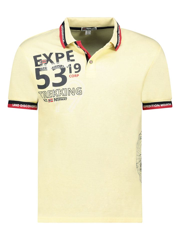 Geographical Norway Poloshirt "Krug" in Gelb - 71% | Größe L | Herren-plussize