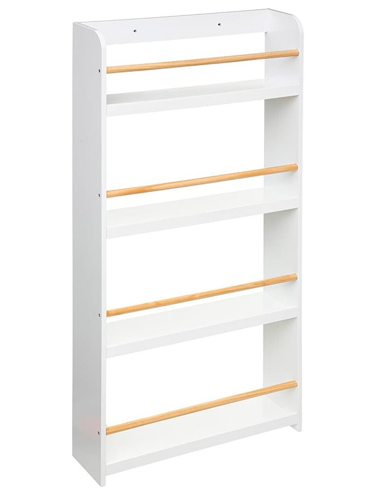 WellHome for Kids Bücherregal in Weiß - (B)55 x (H)118 x (T)15 cm - 73% | Kinder-moebel