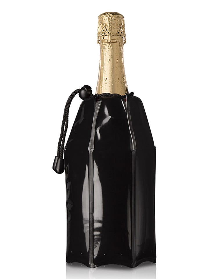 Vacu Vin Champagnerkühler in Schwarz - (L)34 x (B)22 cm - 31% | Gedeckter-tisch
