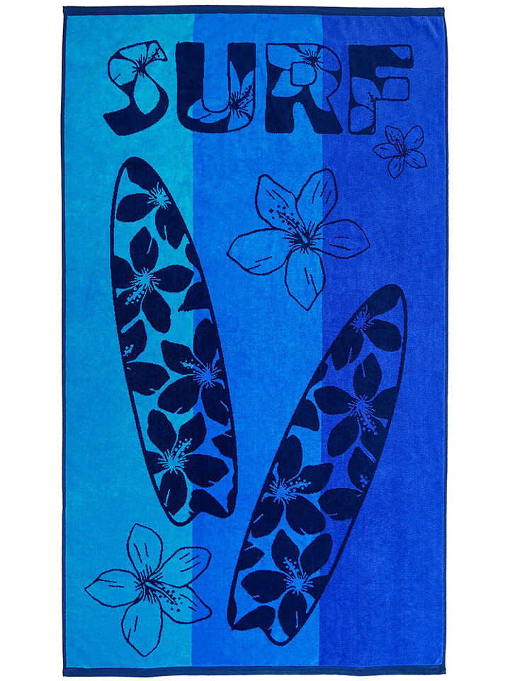 Le Comptoir de la Plage Strandtuch ''Pyrgos'' in Blau - (L)175 x (B)100 cm - 51% | Badtextilien