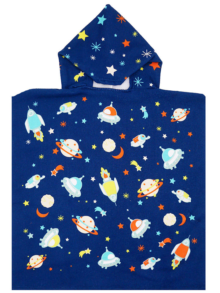 Le Comptoir de la Plage Badeponcho "Galaxy" in Dunkelblau/ Bunt - (L)60 x (B)60 cm - 52% | Badtextilien