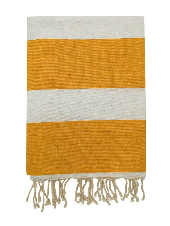 Le Comptoir de la Plage Fouta ''Transat" in Gelb - (L)200 x (B)100 cm - 44% | Badtextilien