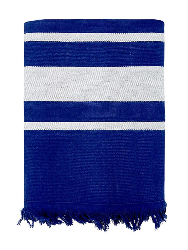 Le Comptoir de la Plage Fouta ''Caraibes'' in Dunkelblau - (L)170 x (B)90 cm - 51% | Badtextilien
