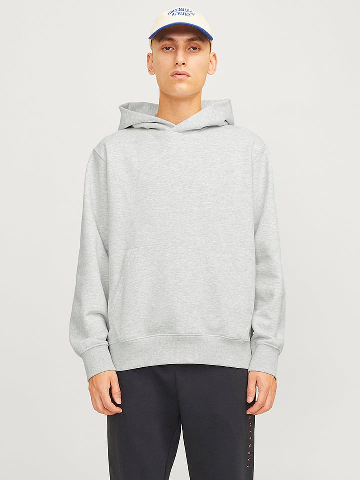Jack & Jones Hoodie "Jjeurban" in Grau - 46% | Größe XL | Herren-sweatshirts-jacken