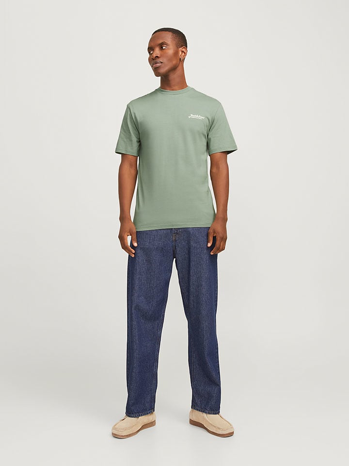 Jack & Jones Shirt "Beau" in Grün - 40% | Größe XL | Herren-plussize
