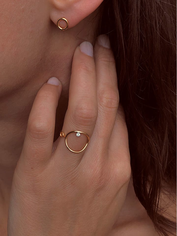 OR Carats Gold-Ohrstecker - 75% | Schmuck