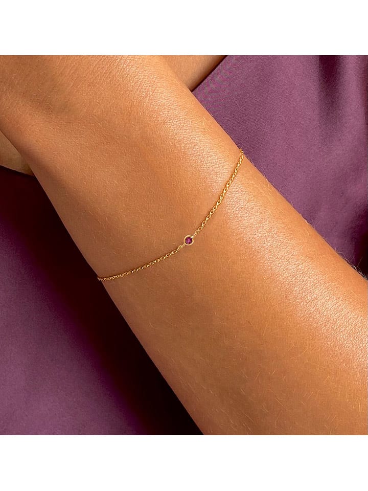OR Carats Gold-Armkette mit Edelstein - 74% | Schmuck