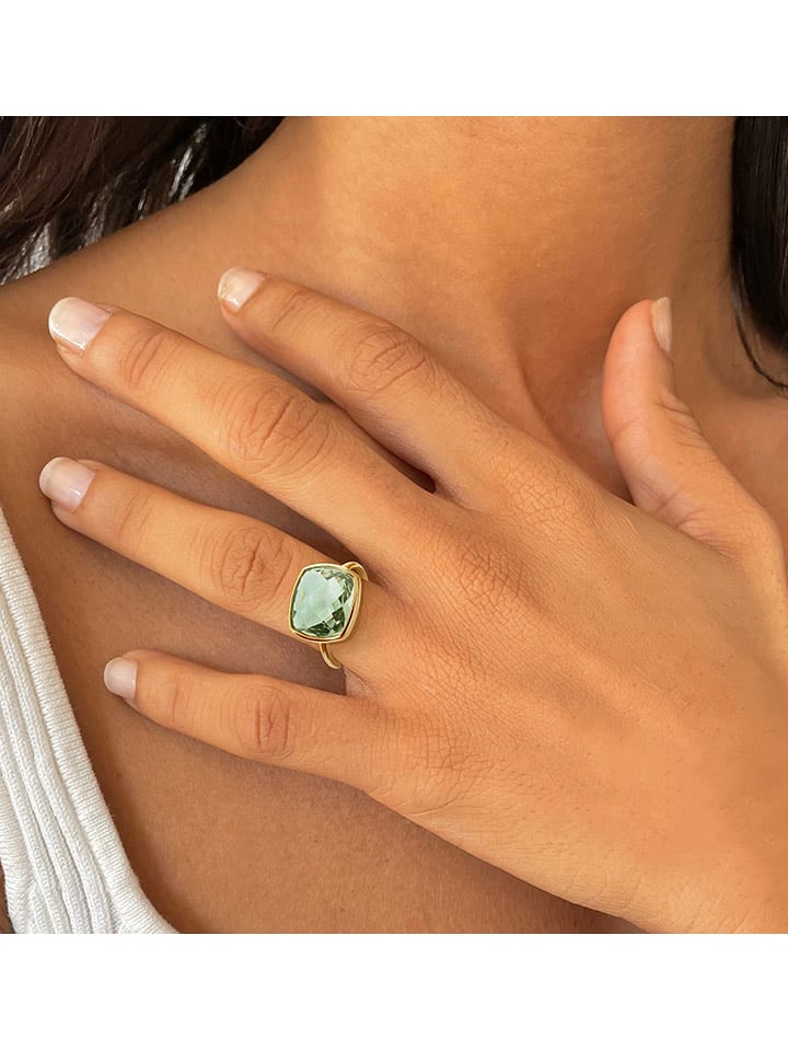 OR Carats Gold-Ring mit Edelstein - 75% | Größe 52 | Schmuck