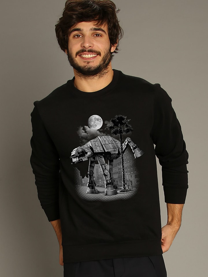 WOOOP Sweatshirt "Ata Pee Time" in Schwarz - 61% | Größe M | Herren-plussize
