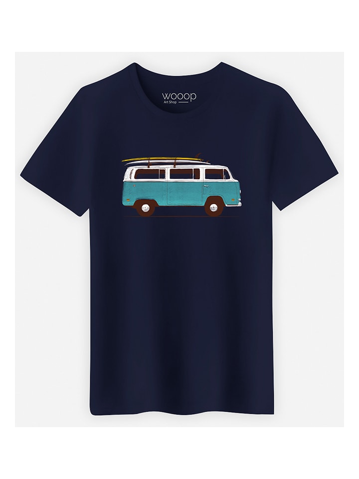 WOOOP Shirt "Blue Van" in Dunkelblau - 65% | Größe S | Herren-plussize