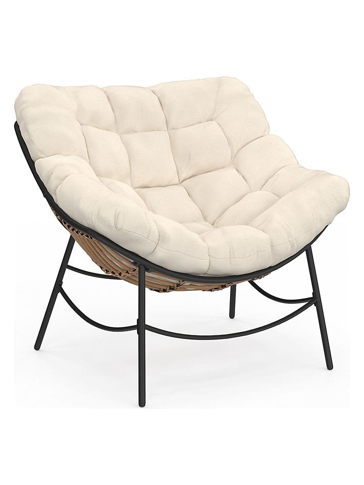 Inkazen Gartensessel in Creme - (B)85 x (H)74,5 x (T)90 cm - 65% | Garten-moebel