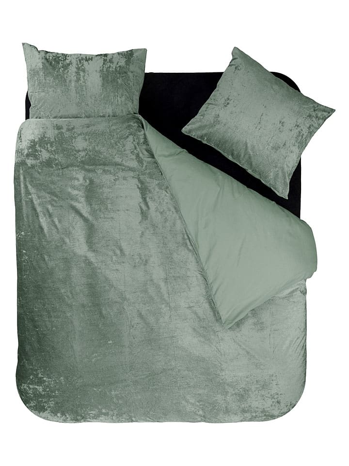 Sleeptime Bettwäsche-Set "Crystal" in Grün - 67% | Größe 140x200/220 cm | Bettwaesche-bettwaren