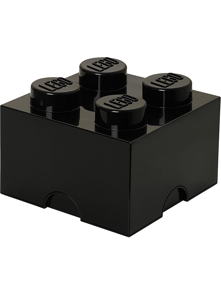 LEGO Aufbewahrungsbox "Brick 4" in Schwarz - (B)25 x (H)18 x (T)25 cm - 28% | Kisten-koerbe