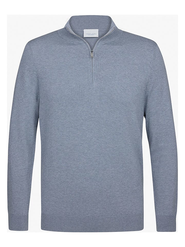 PROFUOMO Pullover in Blaugrau - 61% | Größe XXL | Herren-plussize