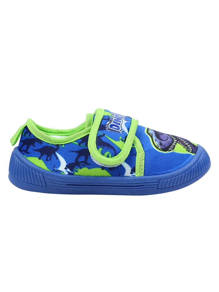Dinosaur Hausschuhe in Blau/ Grün - 49% | Größe 23 | Baby-hausschuhe