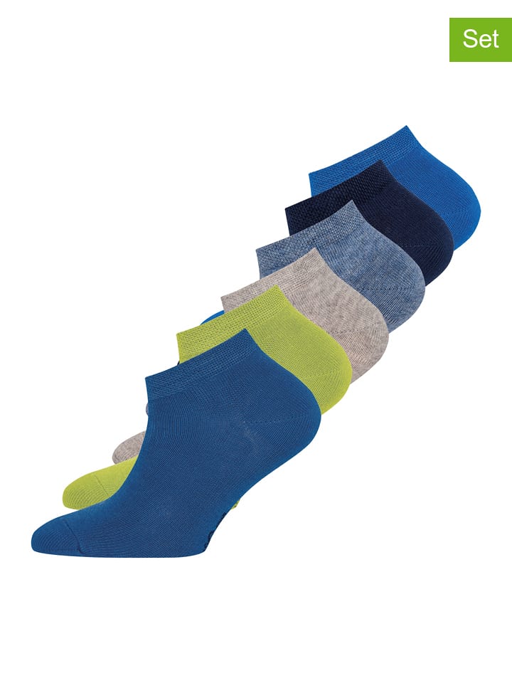 ewers 6er-Set: Sneakersocken in Blau/ Bunt - 41% | Größe 23-26 | Babysocken-strumpfhosen