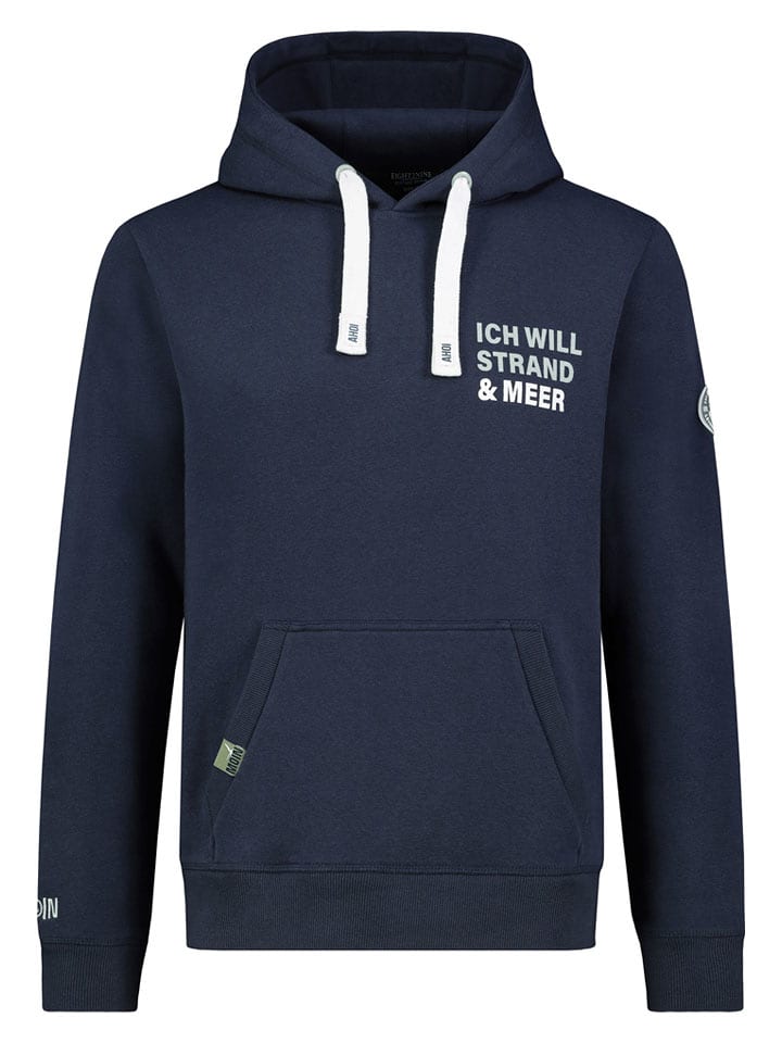 Eight2Nine Hoodie in Dunkelblau - 50% | Größe L | Herren-sweatshirts-jacken