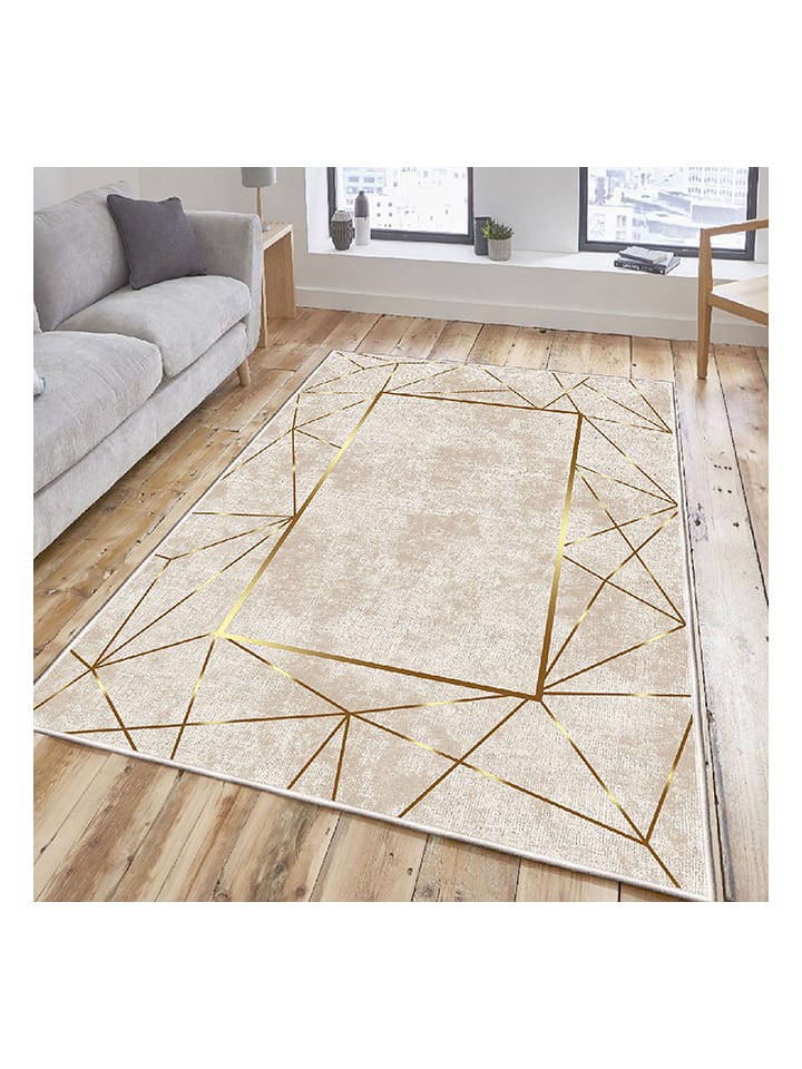 Mioli Kurzflor-Teppich "ELS2400" in Beige - 75% | Größe 180x280 cm |