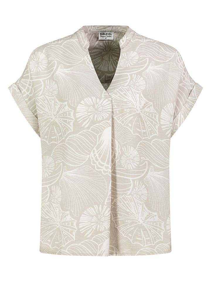 Sublevel Bluse in Sand - 51% | Größe L | Damen-blusen