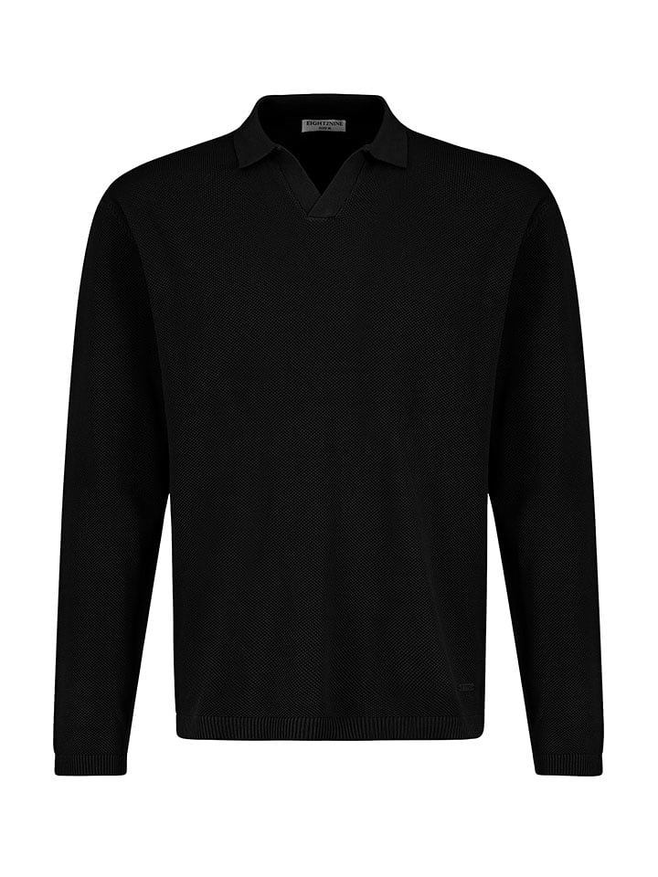 Eight2Nine Poloshirt in Schwarz - 56% | Größe L | Herren-plussize