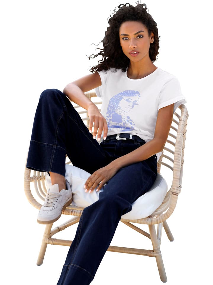 Heine Shirt in Weiß - 63% | Größe 40 | Damen-tops