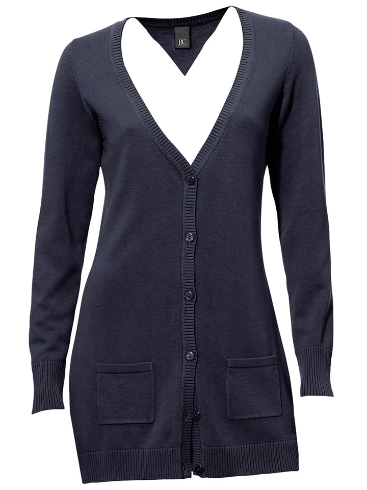 Heine Longcardigan in Dunkelblau - 64% | Größe 36 | Damen-pullover-cardigans