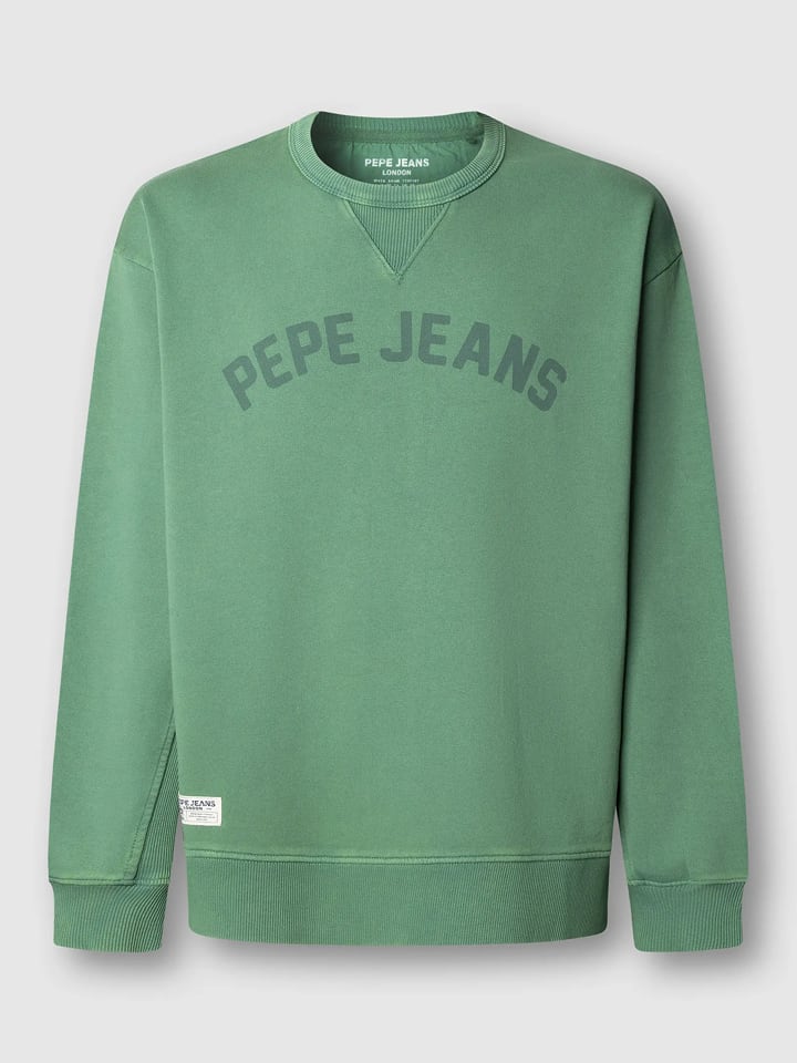 Pepe Jeans Sweatshirt "Gio" in Grün - 34% | Größe XL | Herren-plussize