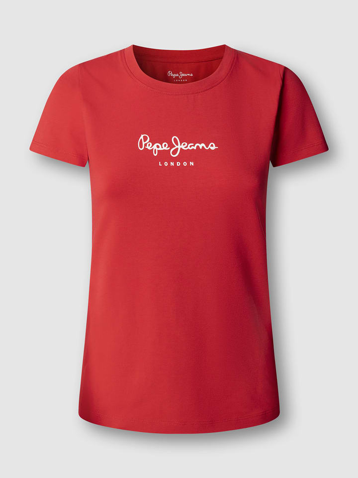 Pepe Jeans Shirt "New Virginia" in Rot - 13% | Größe M | Damen-tops