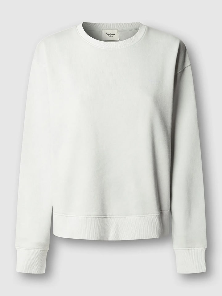 Pepe Jeans Sweatshirt "Malu" in Weiß - 44% | Größe L | Damen-sweatshirts-jacken
