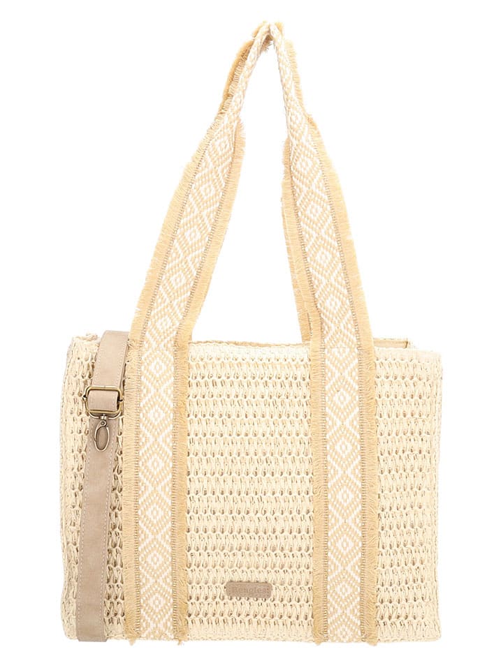 Beagles Schultertasche "Ibiza" in Beige - (B)35 x (H)28 x (T)13 cm - 70% | Damen-taschen