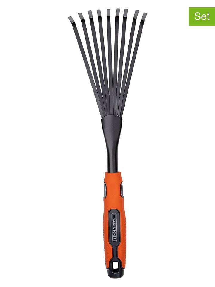 Black & Decker 2er-Set: Handharken in Schwarz/ Orange - 51% | Gartendekoration