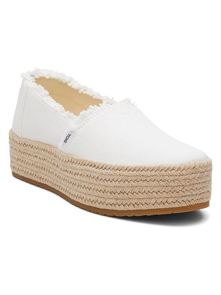 TOMS Espadrilles in Weiß - 52% | Größe 35,5 | Damen-schuhe-halbschuhe