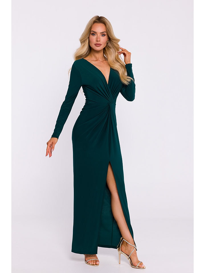 made of emotion Kleid in Dunkelgrün - 62% | Größe M | Damen-kleider