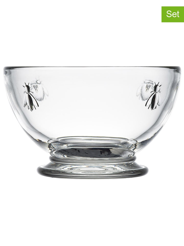 La Rochère France 6er-Set: Schalen "Abeille" in Transparent - Ø 10,5 cm - 53% | Gedeckter-tisch