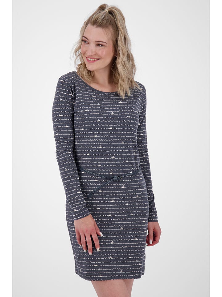 alife and kickin Kleid "Ellin" in Dunkelblau - 58% | Größe XL | Damen-kleider